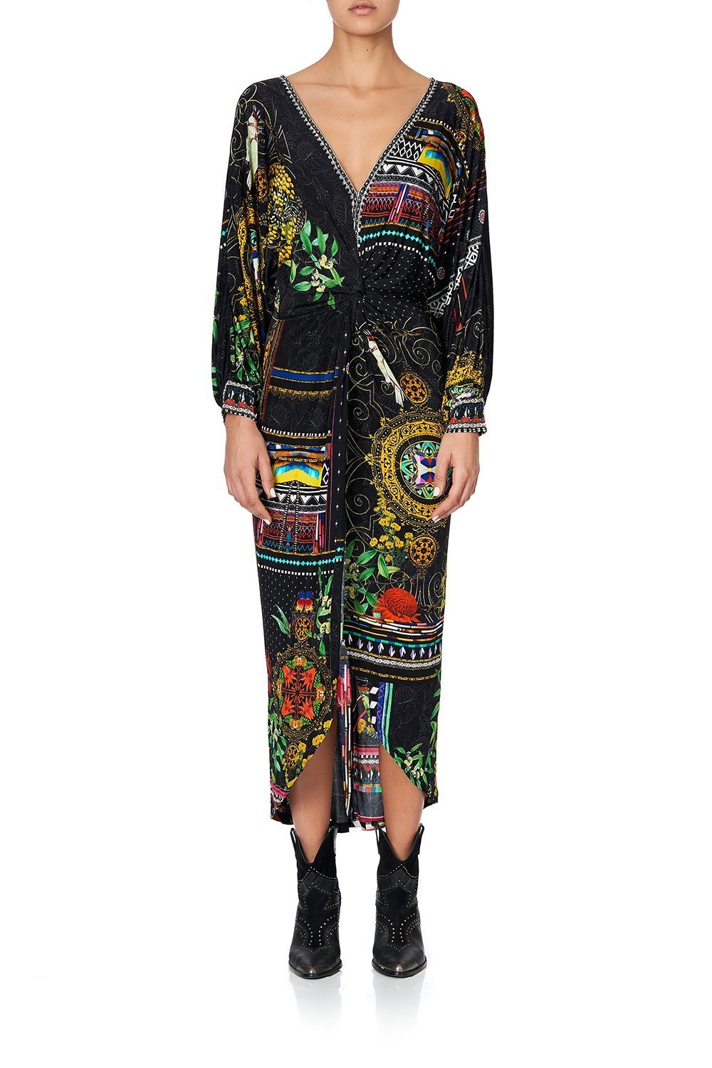 TWIST FRONT DRESS BLACKHEATH BETTY