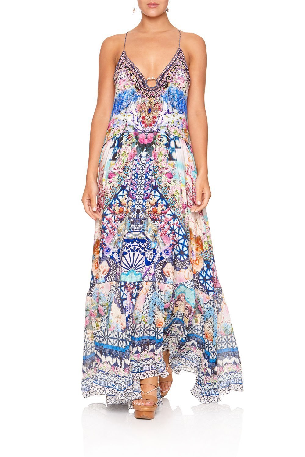 U-RING MAXI DRESS SHIBORI SHORES