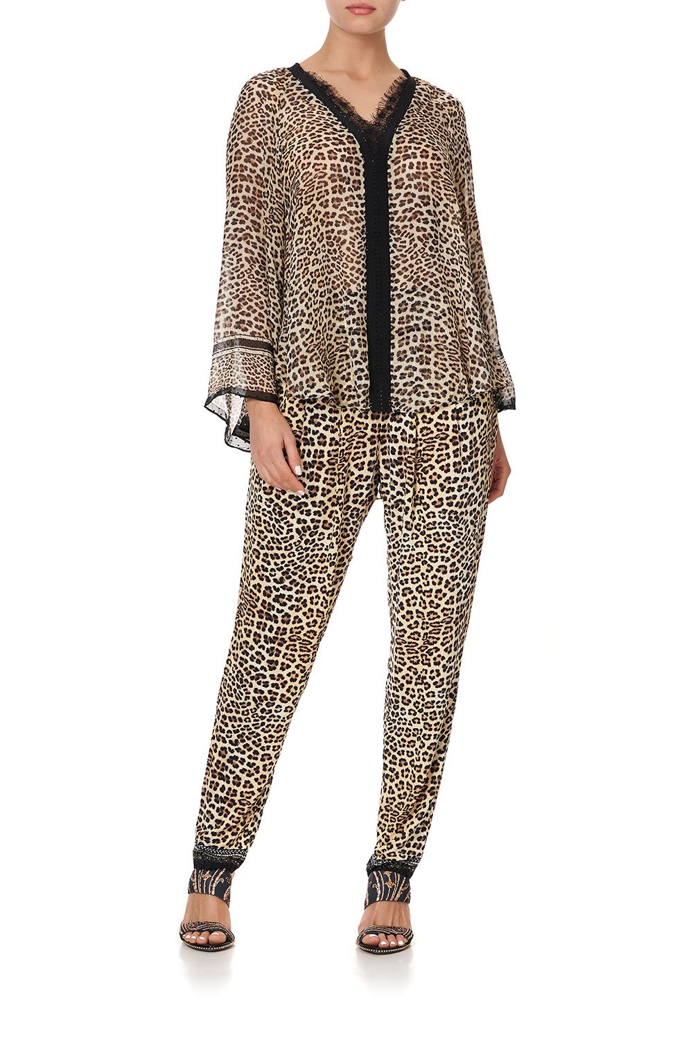 V NECK BLOUSE WITH NECKBAND SEX KITTEN