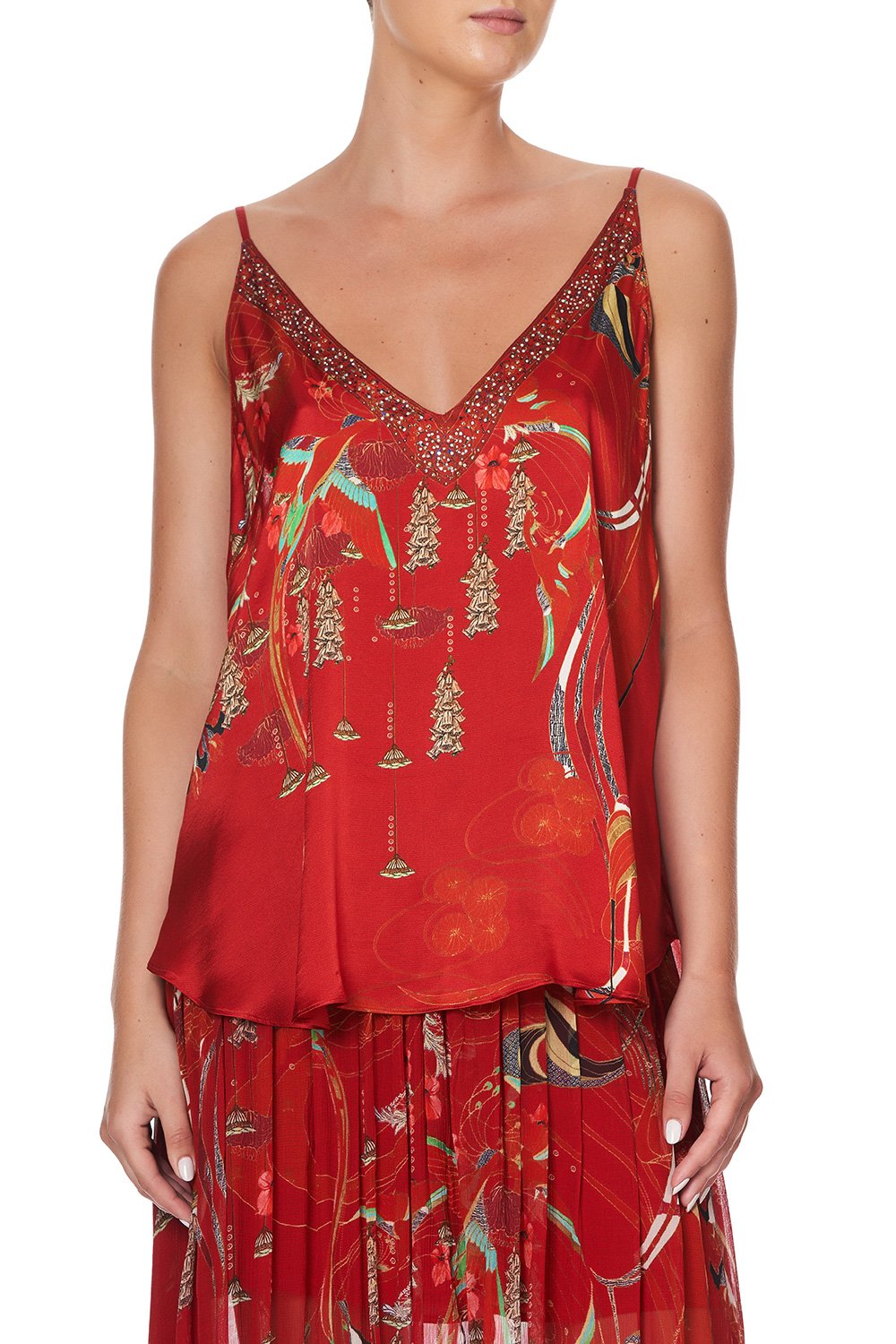 V NECK CAMI FORBIDDEN FRUIT