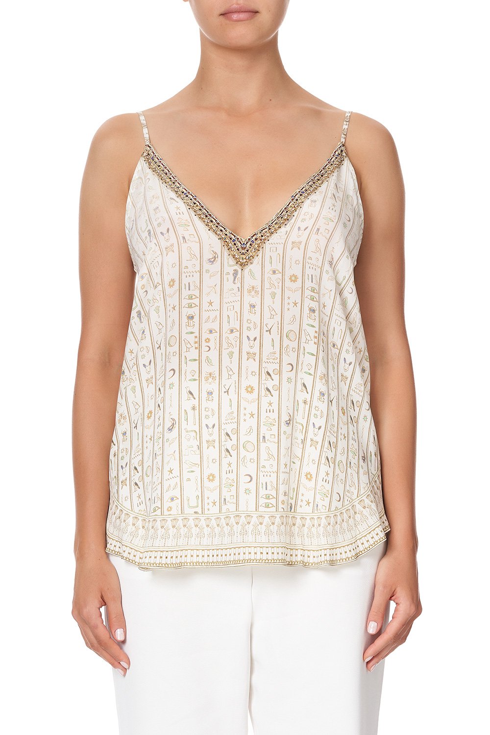 V NECK CAMI THE QUEENS CHAMBER