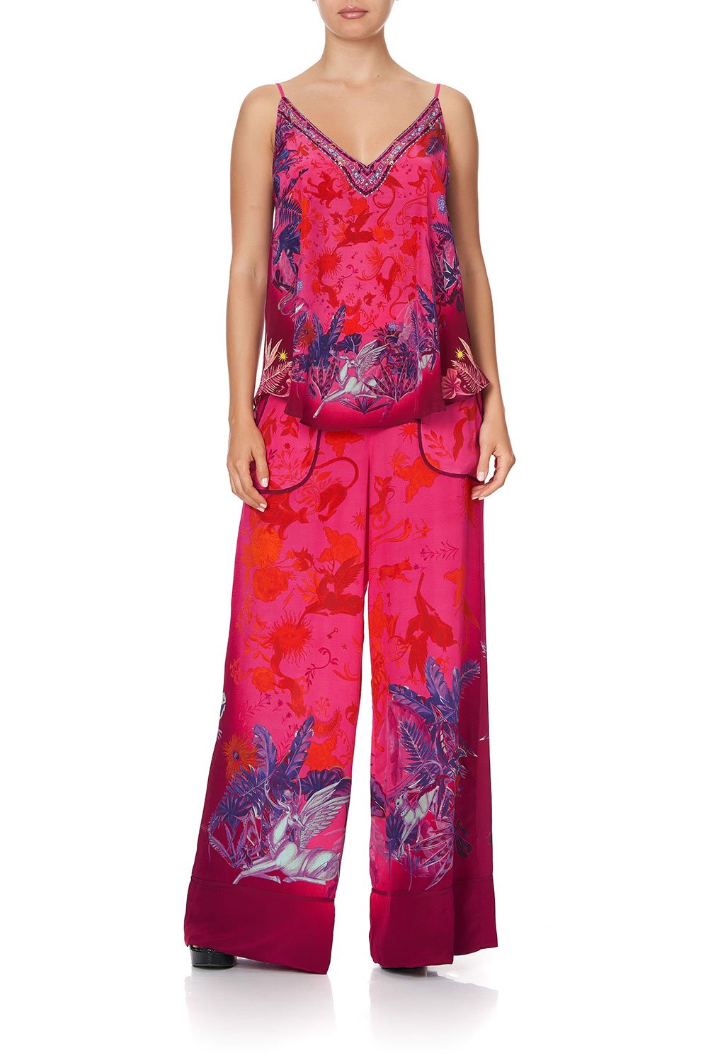 V NECK CAMI TROPIC OF NEON