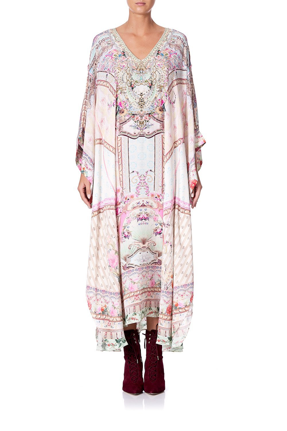 KAFTAN WITH SHEER SLEEVE CAROUSEL MADEMOISELLE
