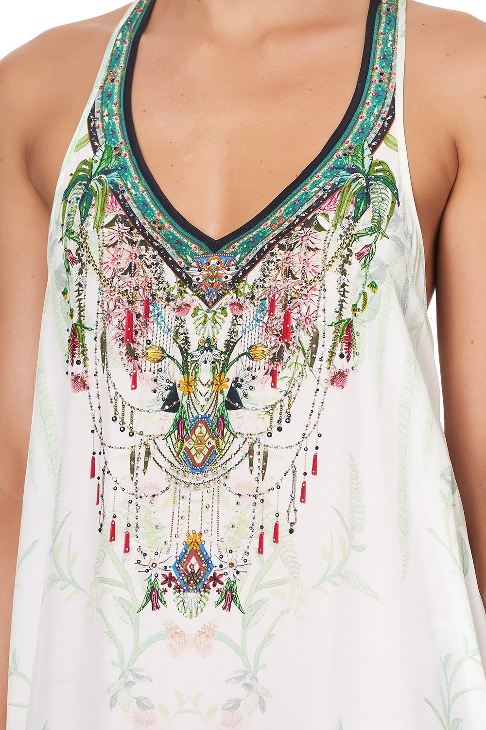 V NECK RACERBACK DRESS DAINTREE DARLING