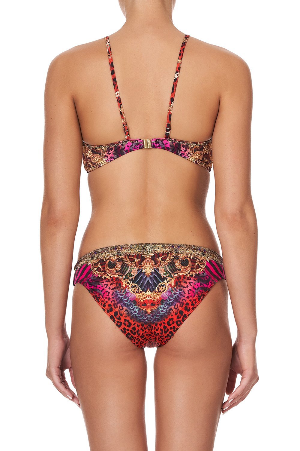 V NECK ROUCHED BANDEEU SLAVE TO THE RHYTHM