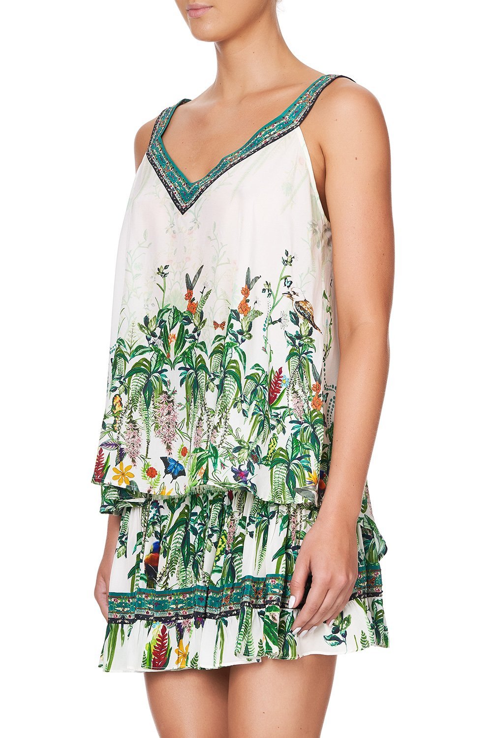 V-NECK STRAP TOP DAINTREE DARLING