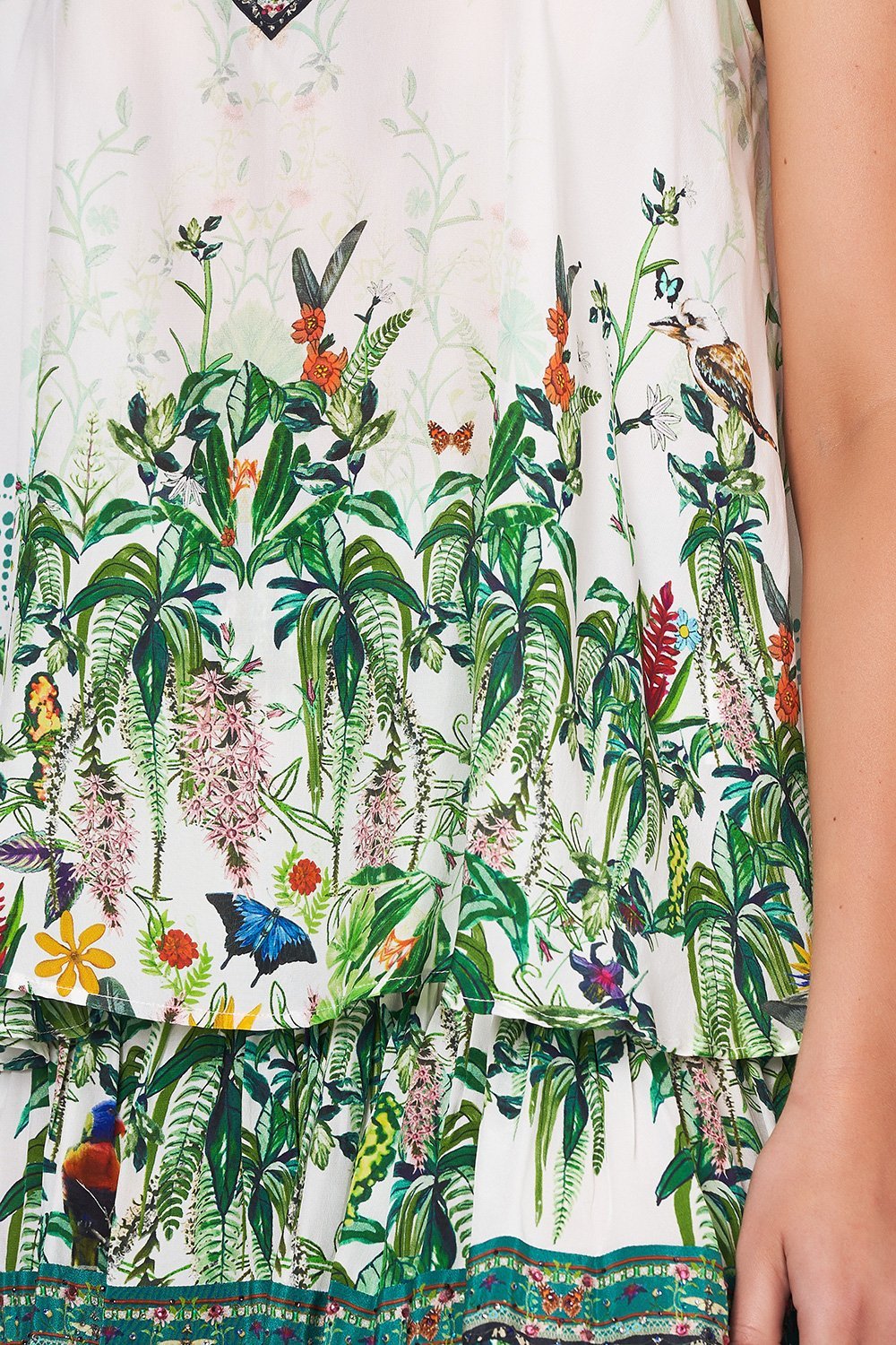 V-NECK STRAP TOP DAINTREE DARLING