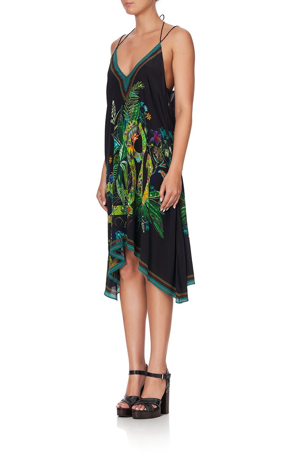 V-NECK STRAPPY FLARE DRESS RIVER CRUISE