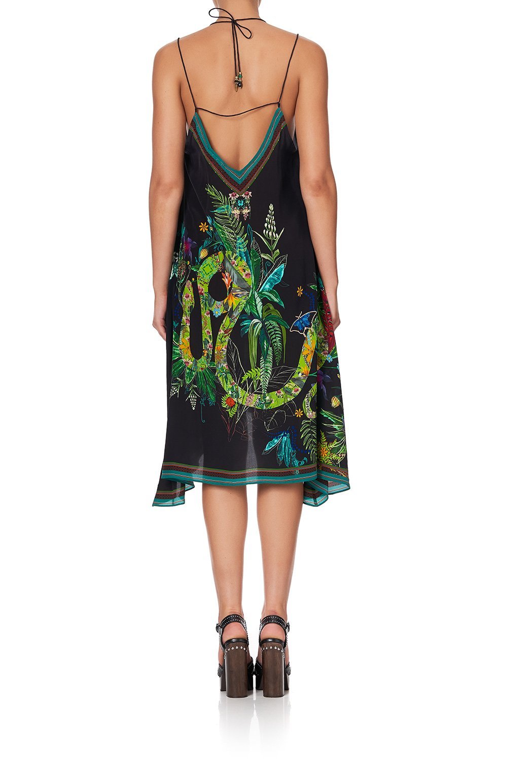 V-NECK STRAPPY FLARE DRESS RIVER CRUISE