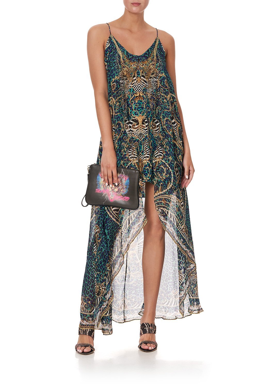 VEGAN LEATHER ZIP TOP CLUTCH SLAVE TO THE RHYTHM