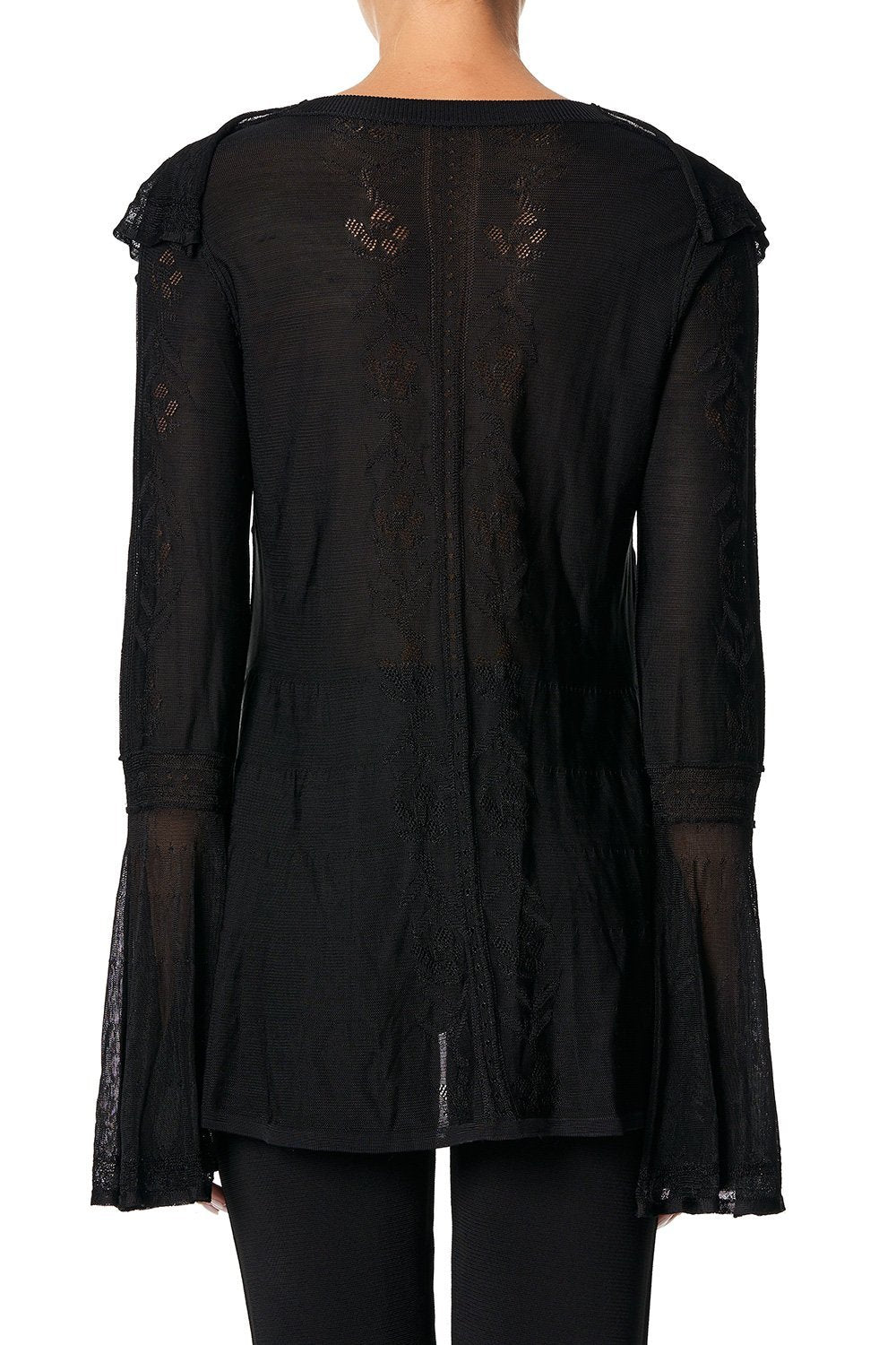 CAMILLA WATERFALL POINTELLE CARDI HAUTE PROVINCIAL