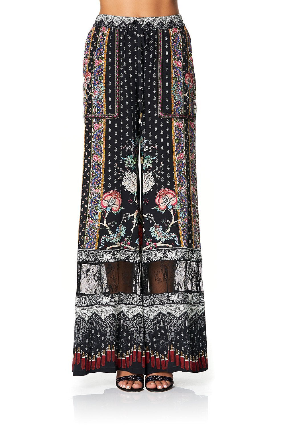 CAMILLA WIDE LEG DRAWSTRING WAIST PANT HAUTE PROVINCIAL