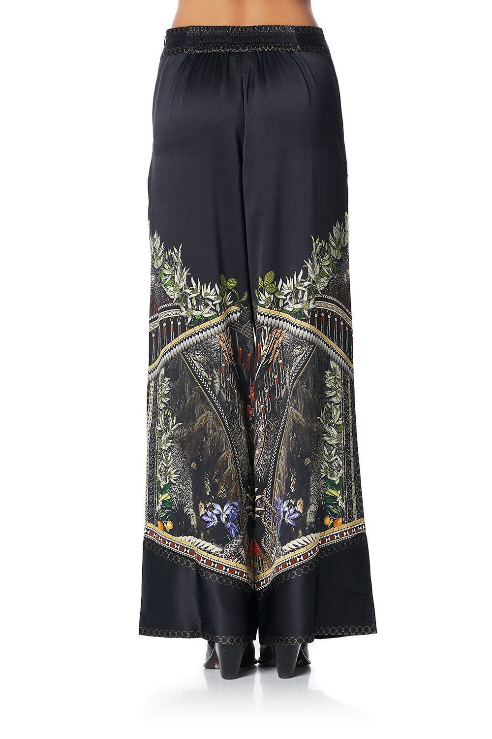 WIDE LEG PANT WITH SHAPED CUFF BOTANICAL CHRONICLES