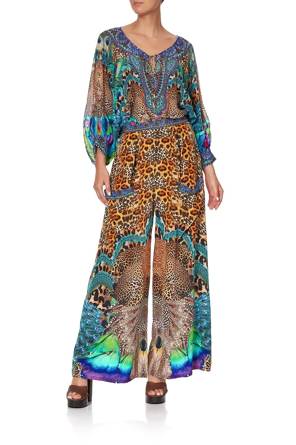 WIDE LEG TROUSER WITH FRONT POCKETS MOTHER XANADU