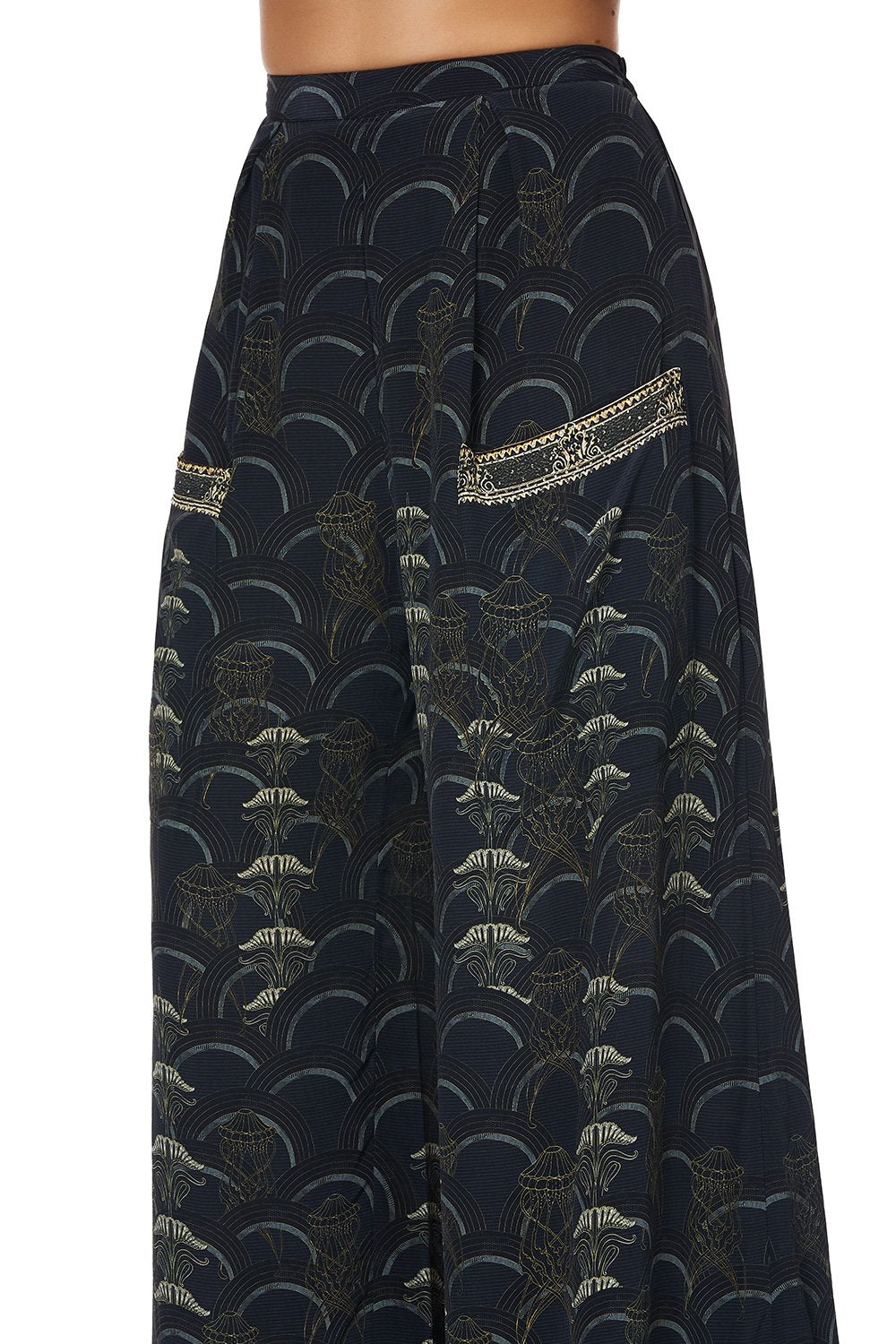 WIDE LEG TROUSER WITH FRONT POCKETS WISE WINGS