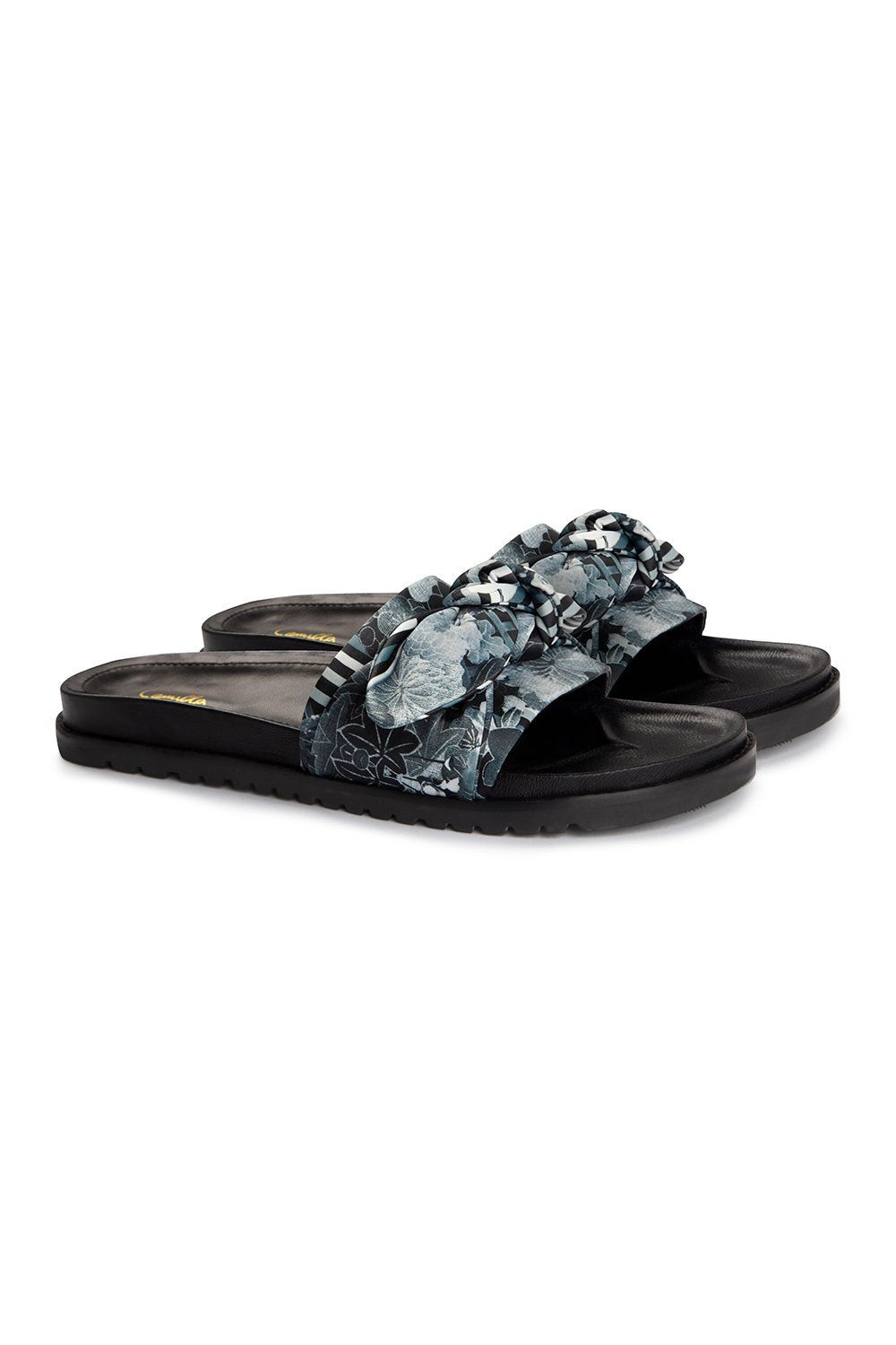 CAMILLA WILD MOONCHILD OBI TIE FOOTBED SLIDE