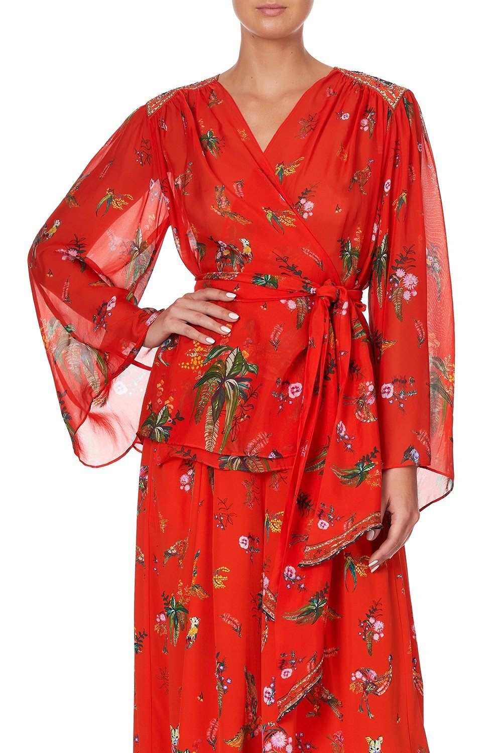 WRAP BLOUSE WITH YOKE CINEMA PARADISO