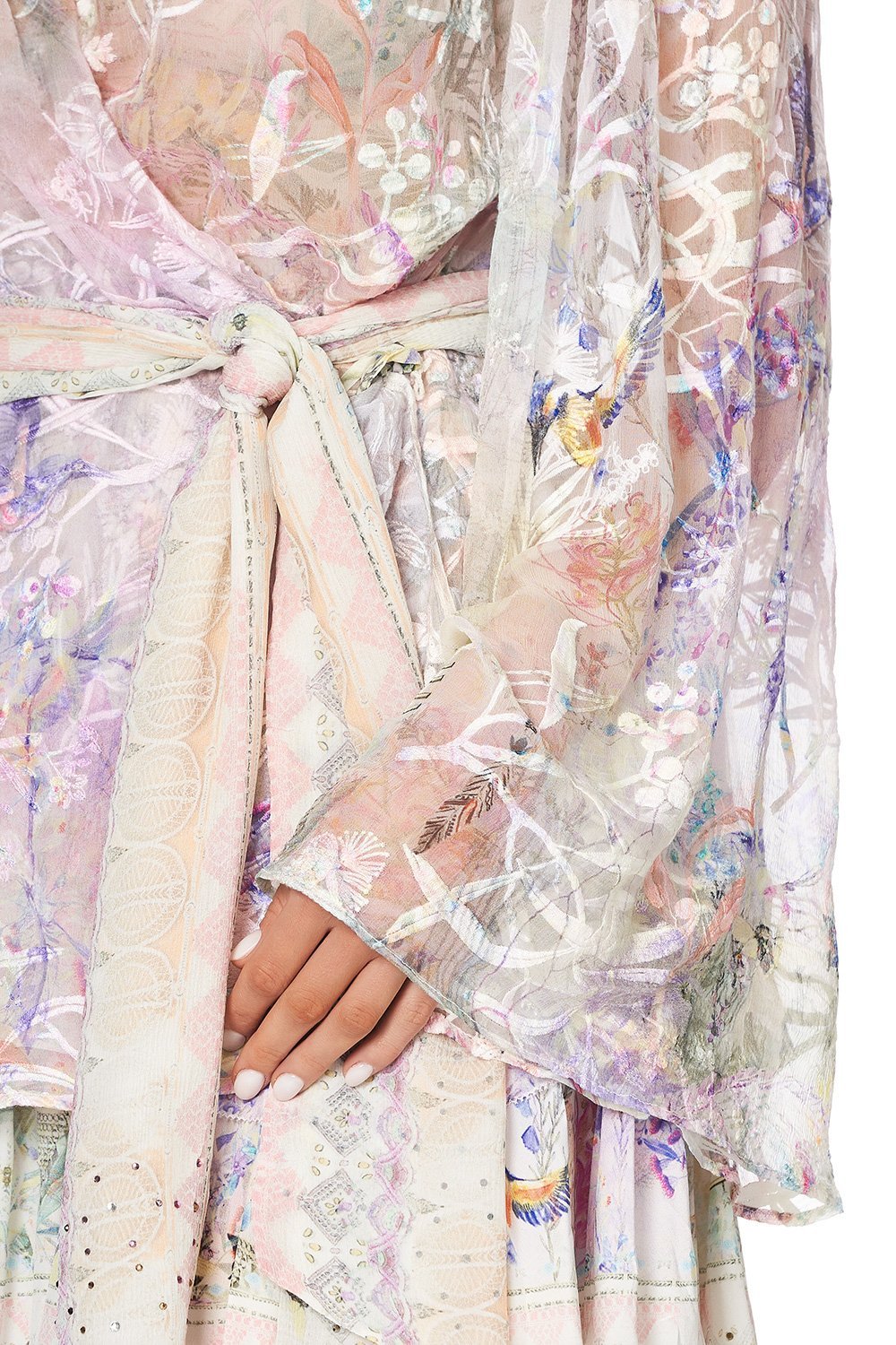 WRAP BLOUSE WITH YOKE MERMAID MILLA