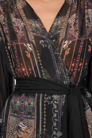 WRAP BLOUSE WITH YOKE SON OF SEVEN QUEENS