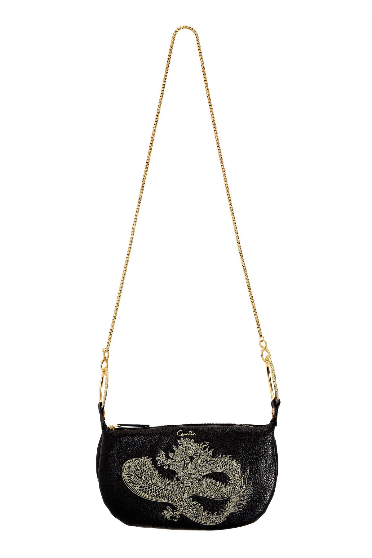 BLACK WRISTLET BAG