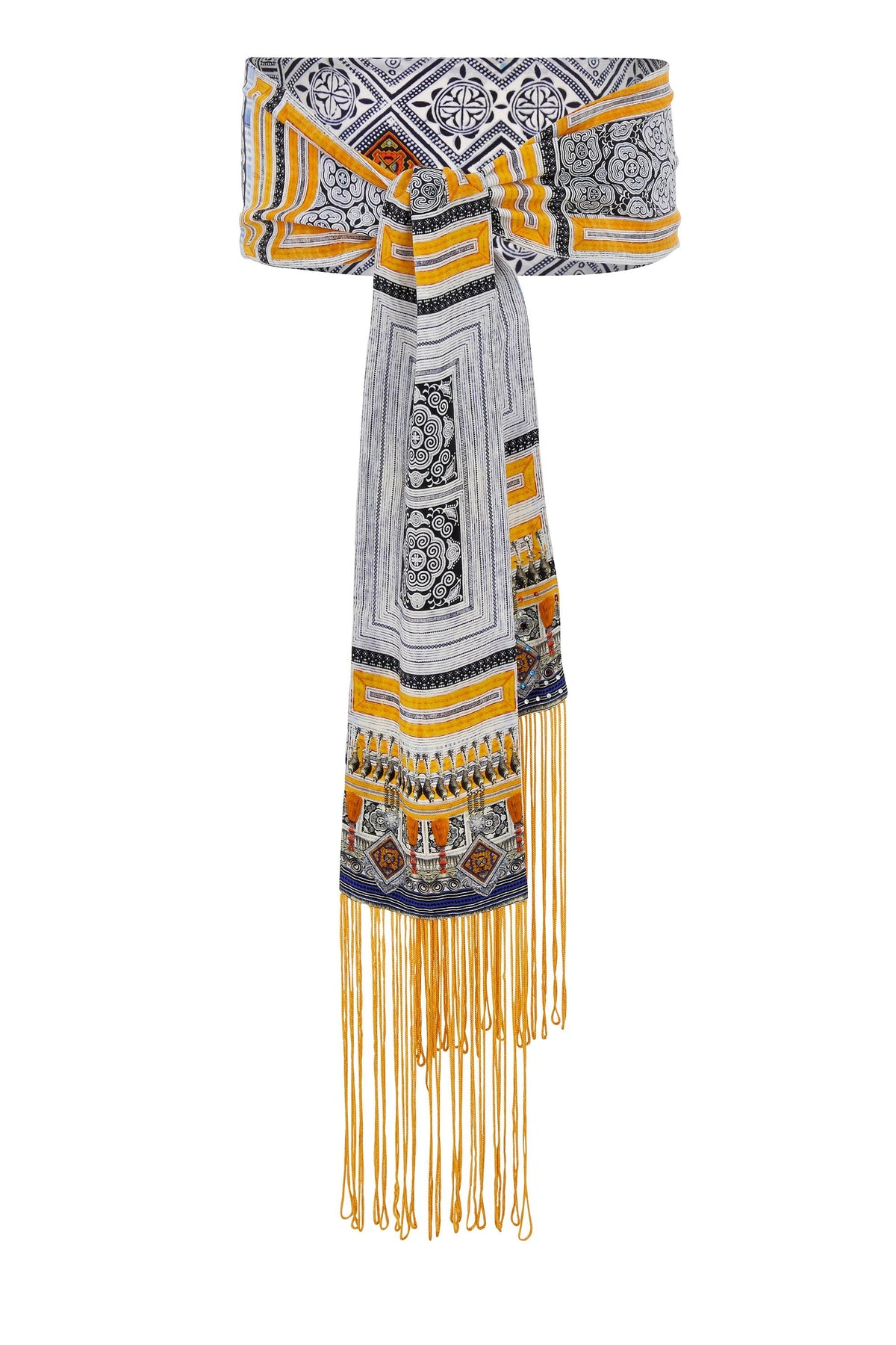 DRESS UP BOX BELT W/ TASSELS