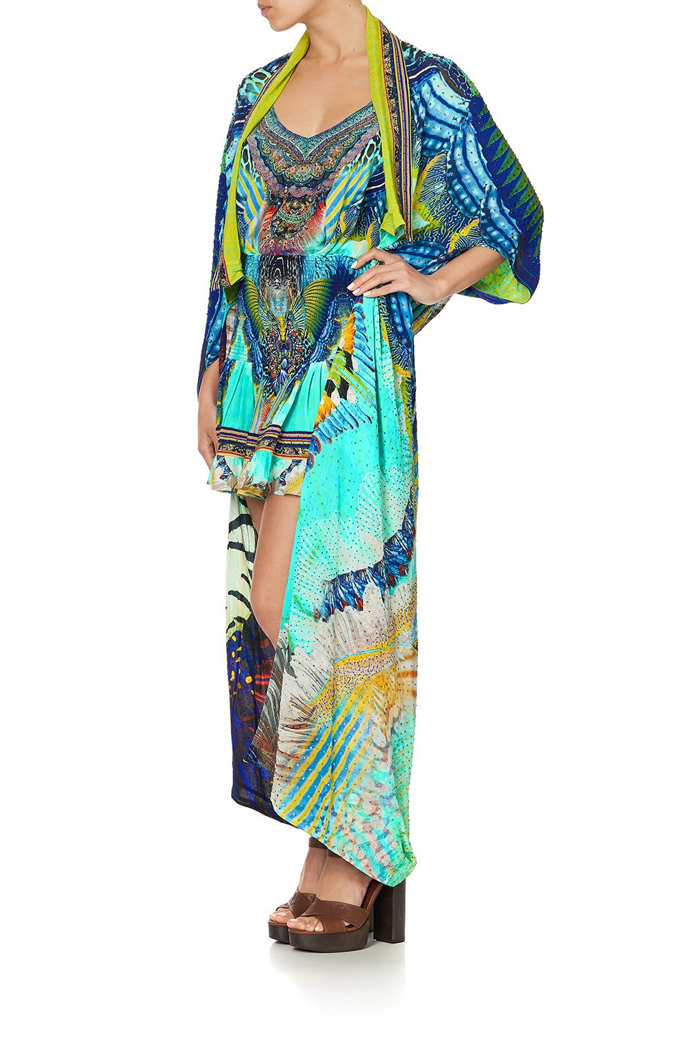 REVERSIBLE EMBELLISHED COAT REEF WARRIOR