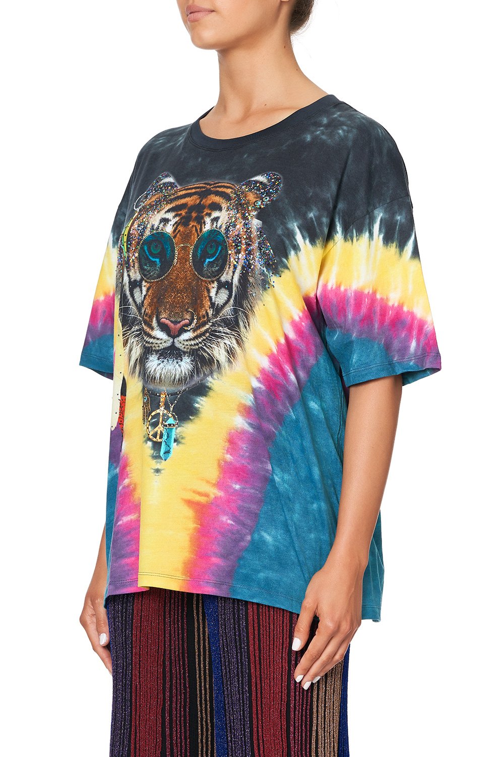 OVERSIZE BAND TEE FOLK RIVER