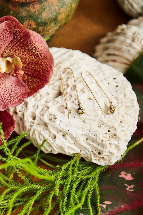 RING OF ROSES NANO HOOK BAR EARRINGS