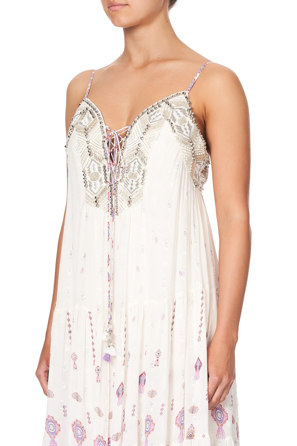 LACE UP FRONT PANEL DRESS TANAMI ROAD