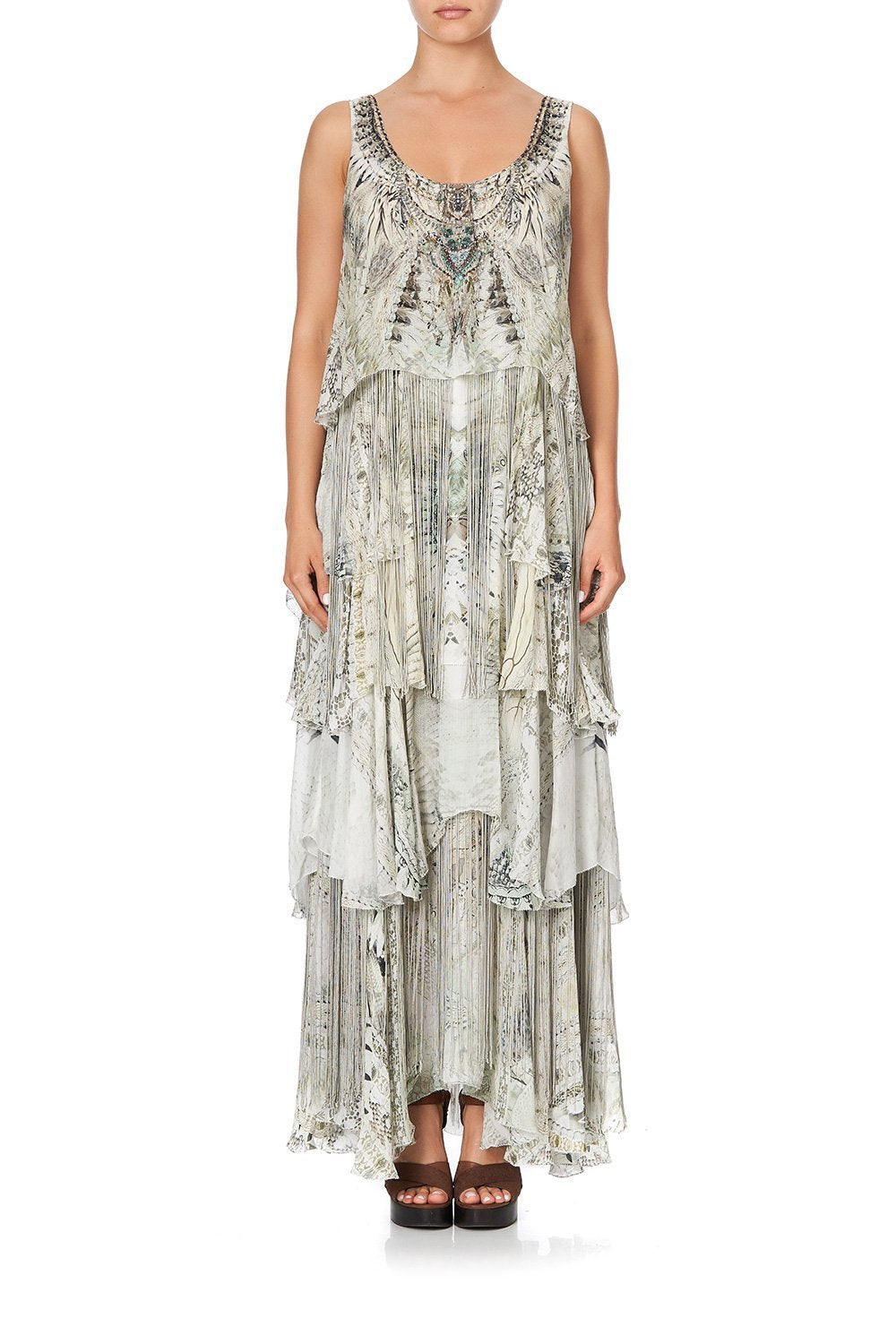 LAYERED FRILL LONG DRESS DAINTREE DREAMING