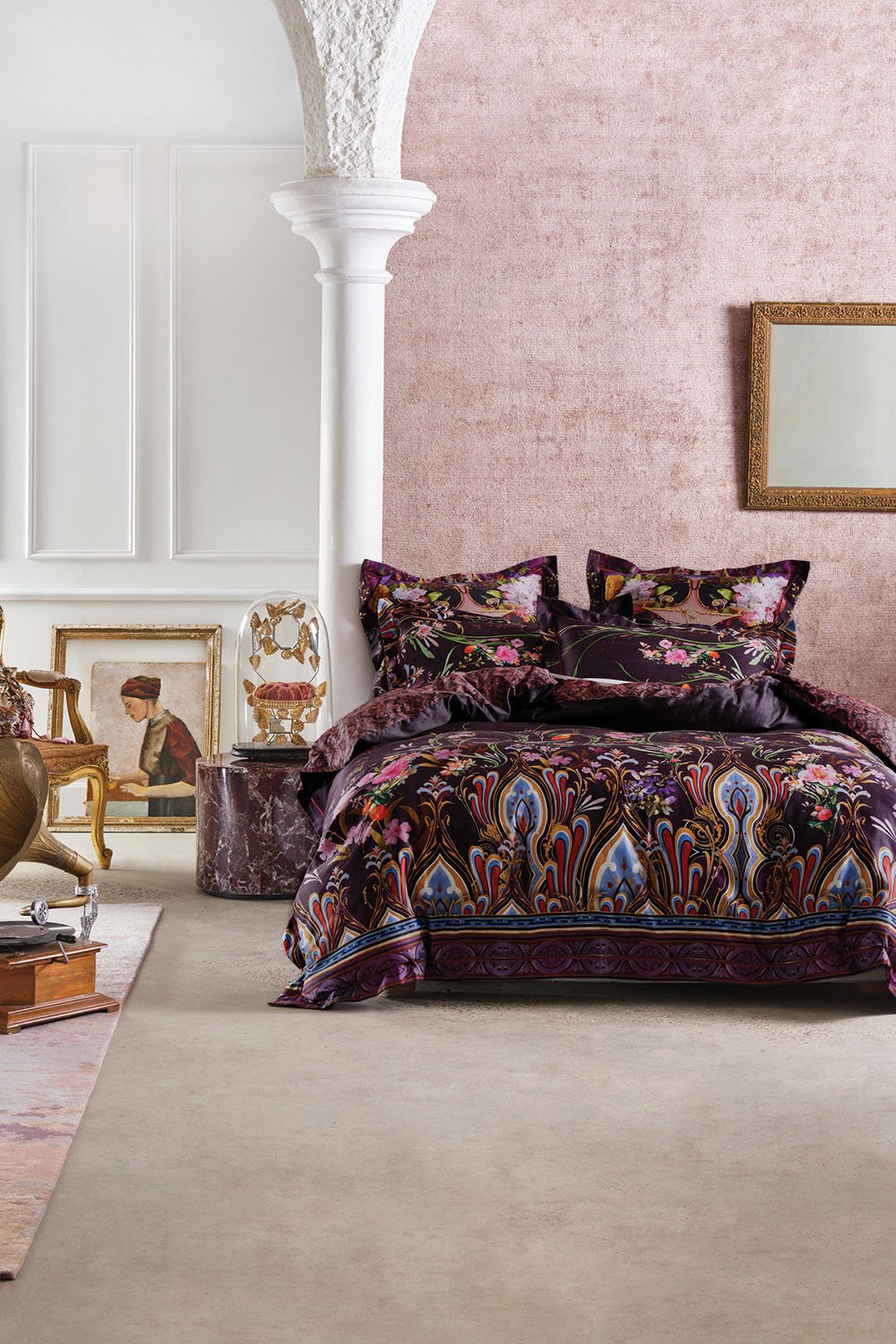 QUEEN BED QUILT COVER SET WILD FLOWER