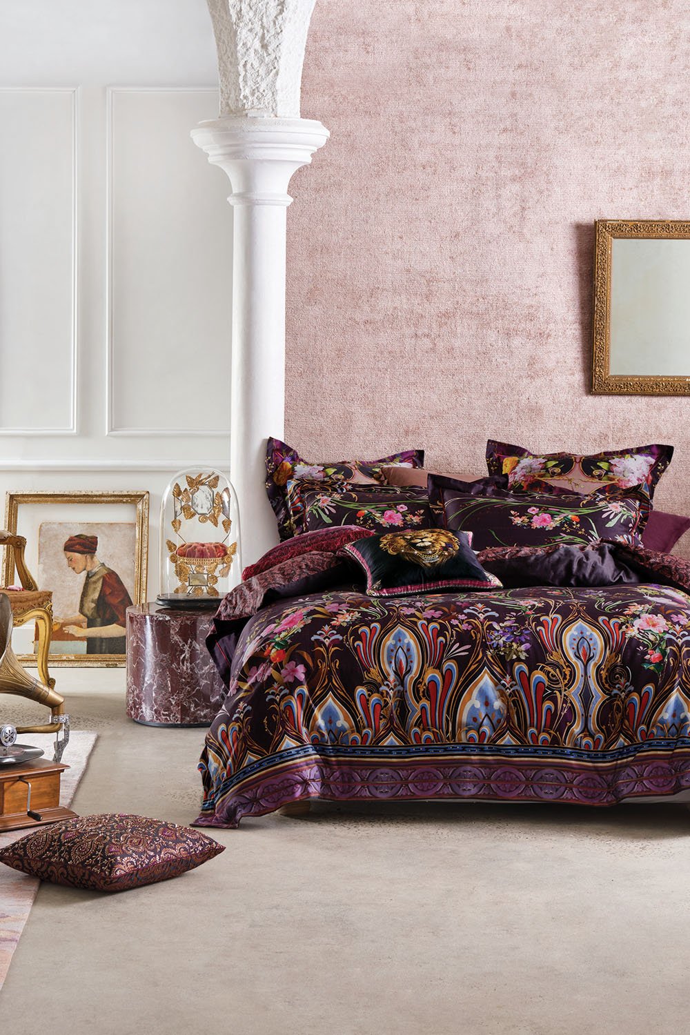 QUEEN BED QUILT COVER SET WILD FLOWER