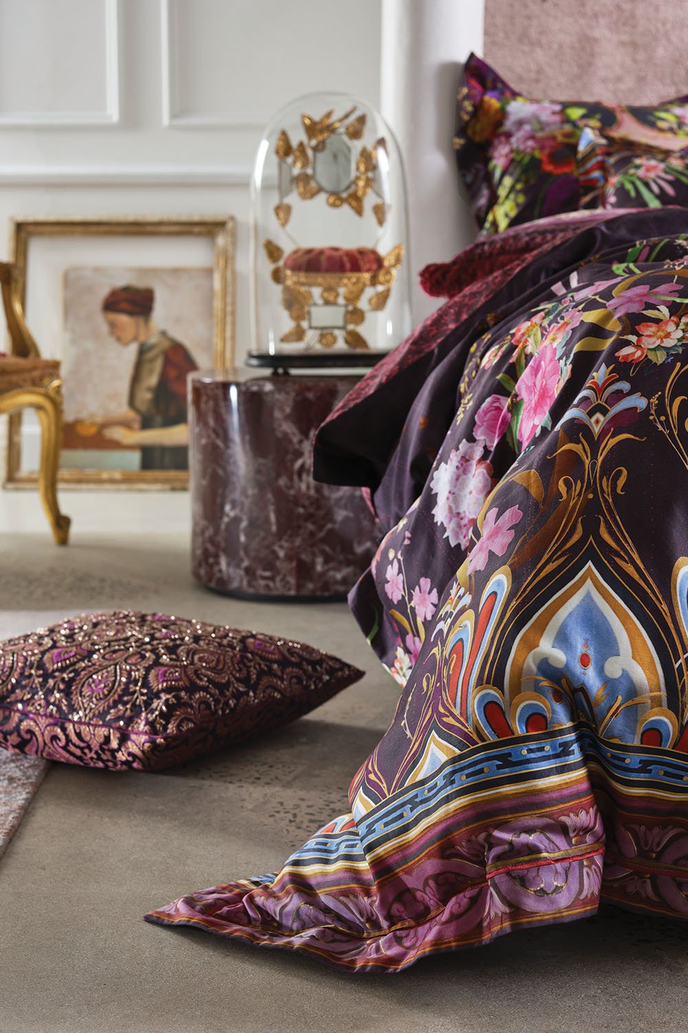 QUEEN BED QUILT COVER SET WILD FLOWER