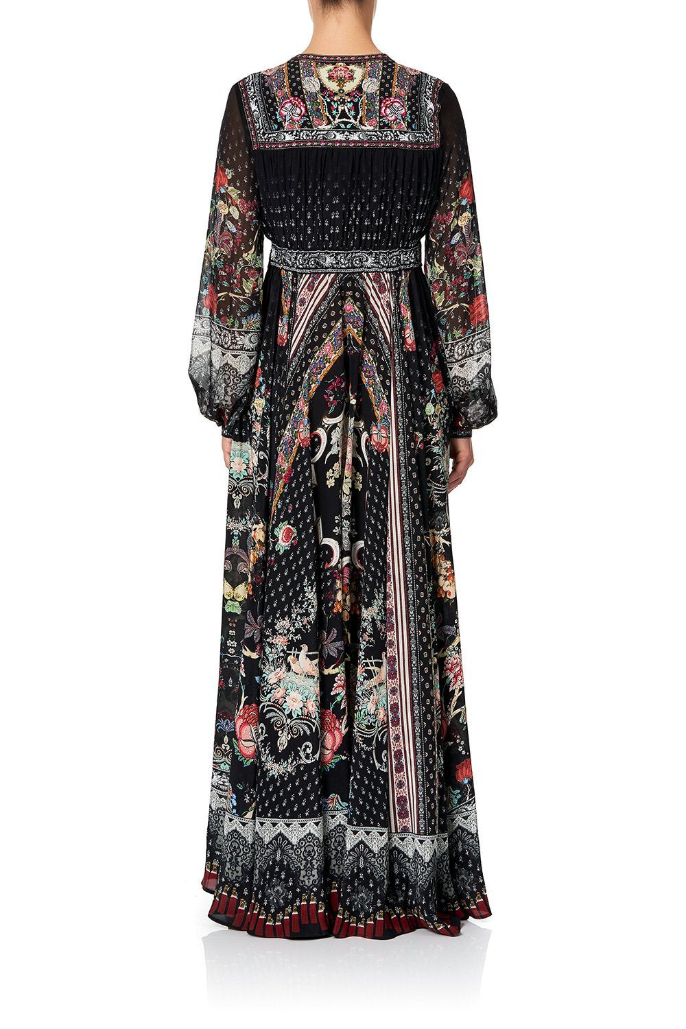 PEASANT DRESS WITH TIE FRONT HEUTE PROVINCIAL