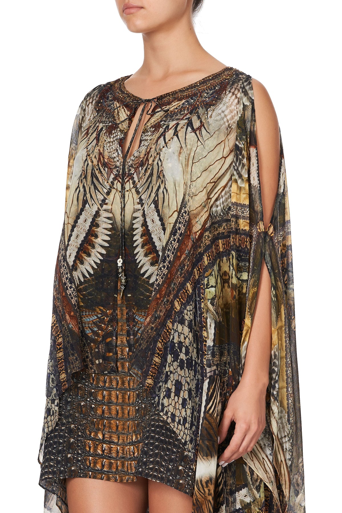 LONG SHEER OVERLAY DRESS KAKADU CALLING