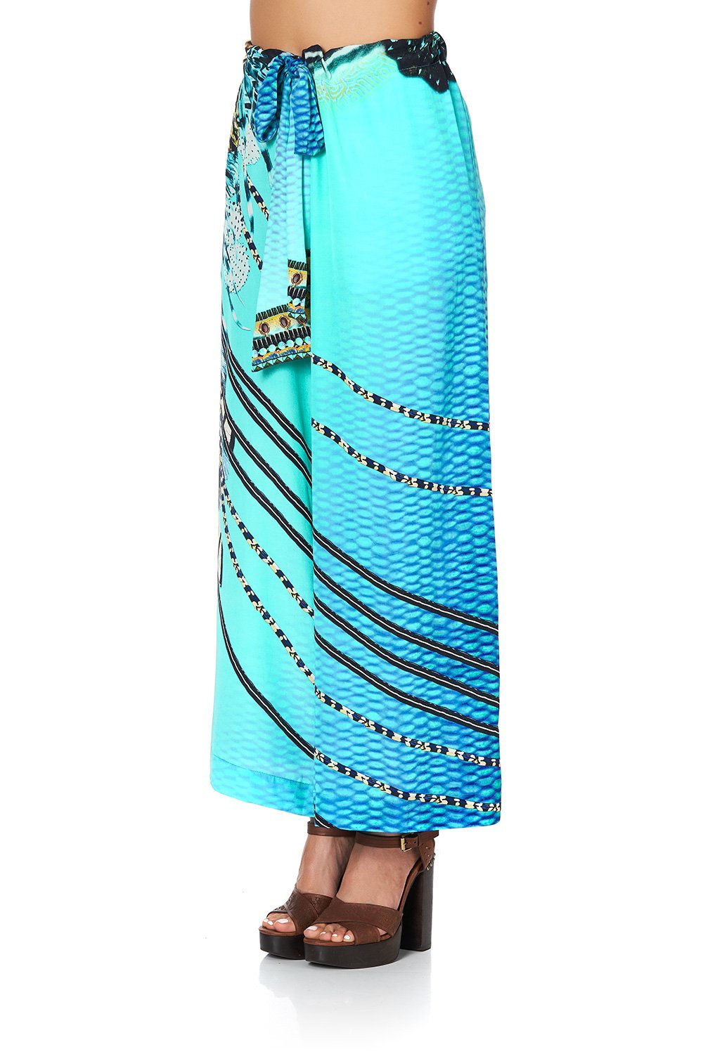 LOUNGE TROUSER WITH TIE WAIST MARINE QUEEN