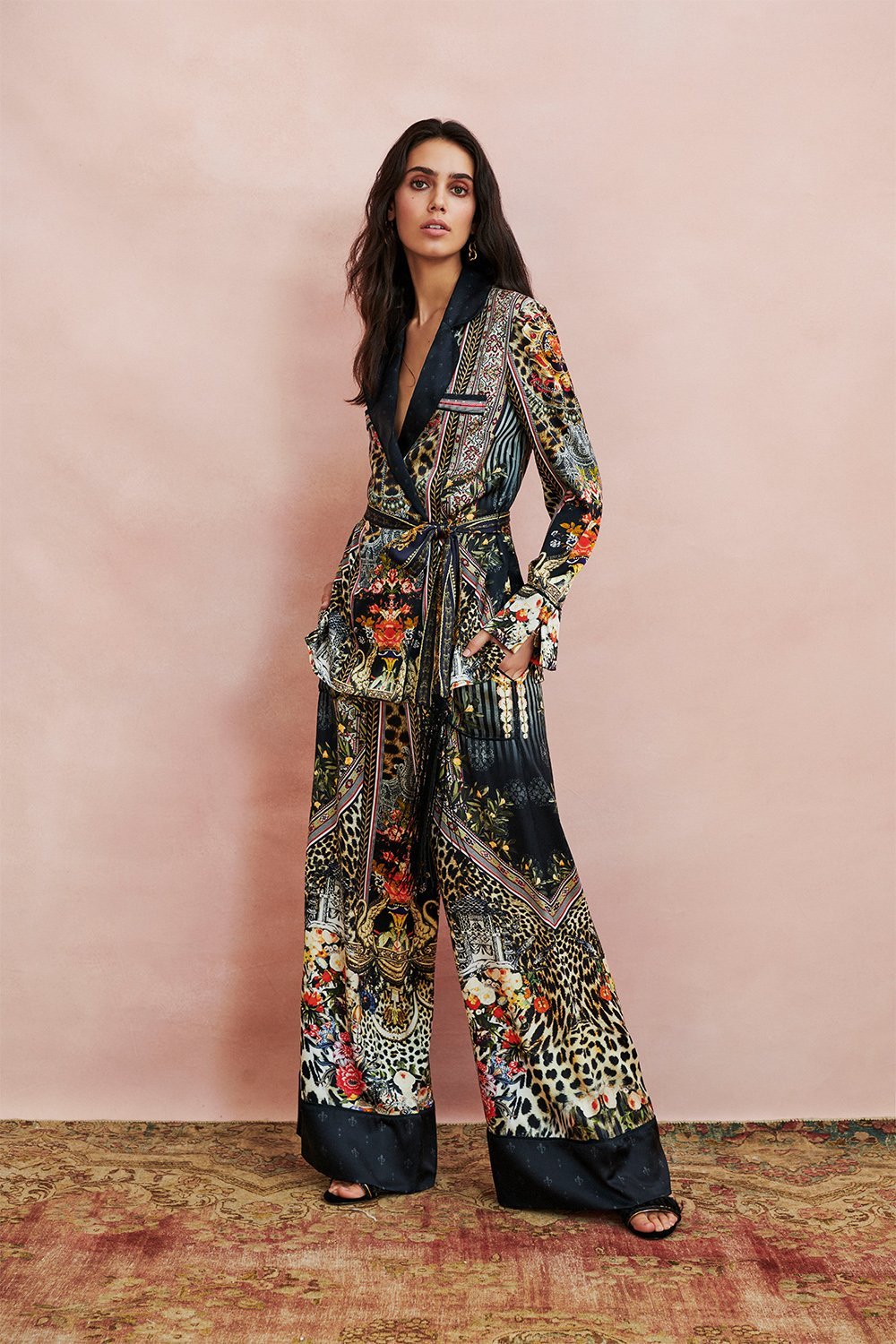 LOUNGE TROUSER WITH CUFFS MARAIS AT MIDNIGHT