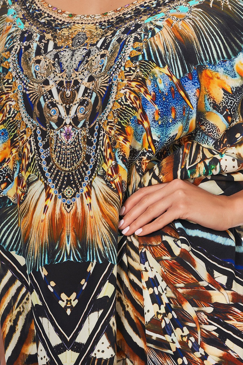 ROUND NECK KAFTAN LOST PARADISE