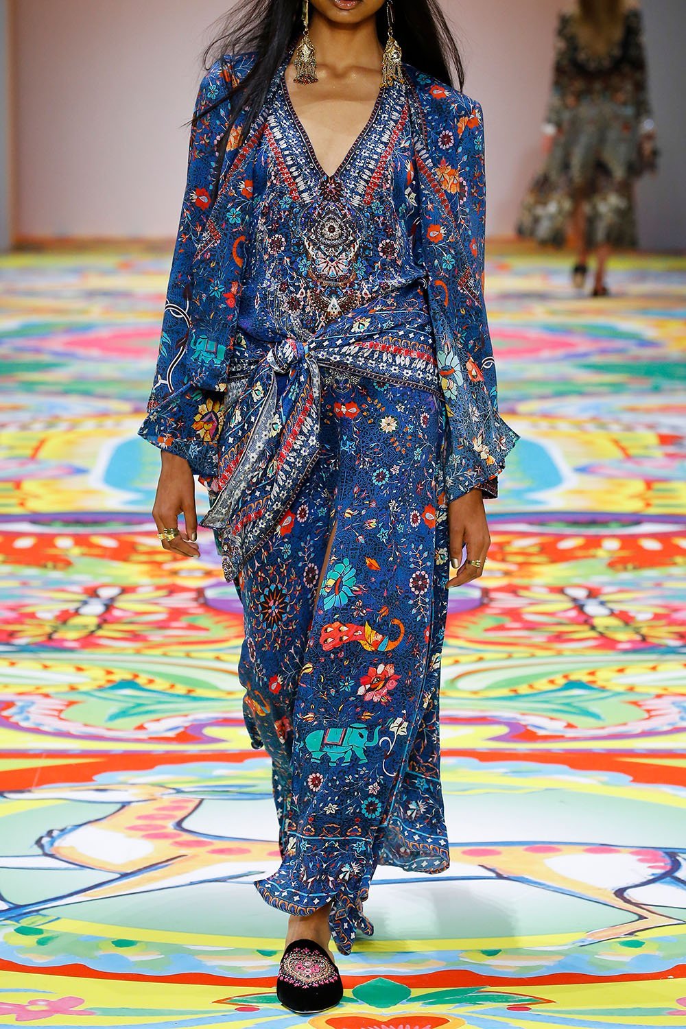 KINDNESS KALEIDOSCOPE SPLIT FRONT & SLEEVE KAFTAN