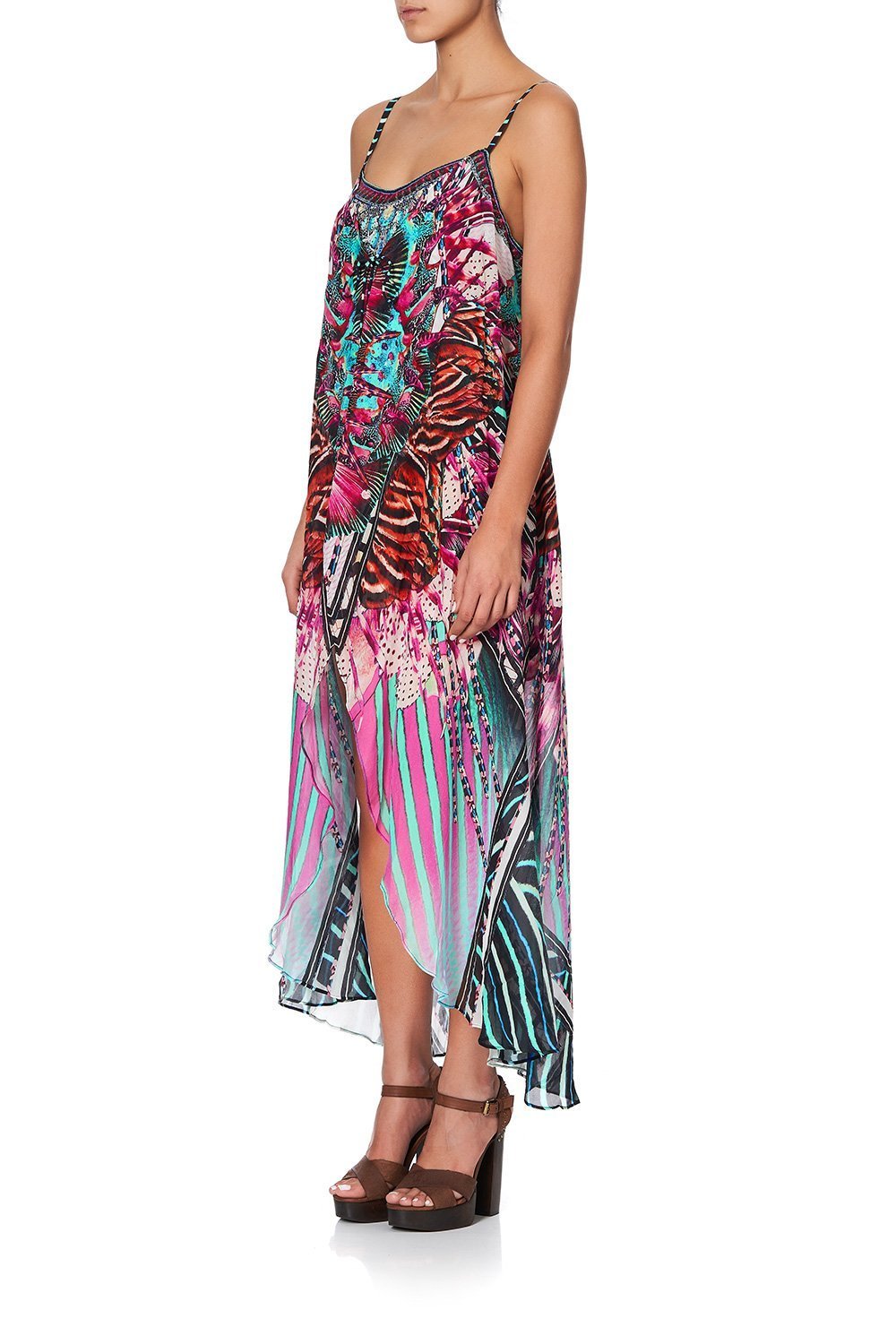 MINI DRESS WITH LONG OVERLAY RAINBOW EYES