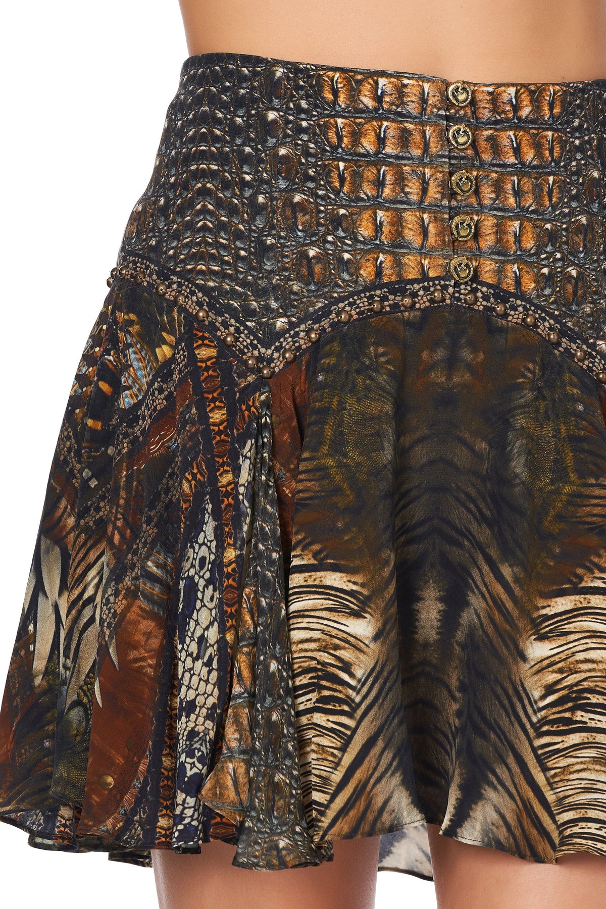 MINI SKIRT WITH SHAPED YOKE KAKADU CALLING