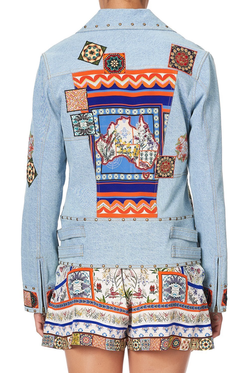 PATCHWORK DENIM JACKET GONE COAST