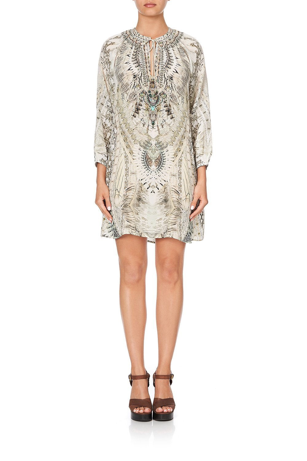 RAGLAN SLEEVE TUNIC DRESS DAINTREE DREAMING