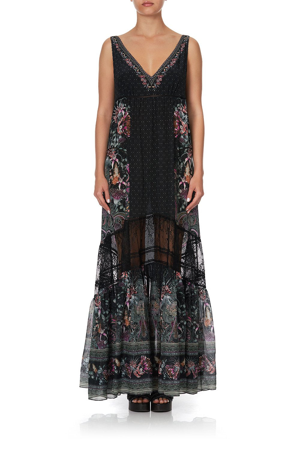 SPLICED MAXI DRESS RESTLESS NIGHTS