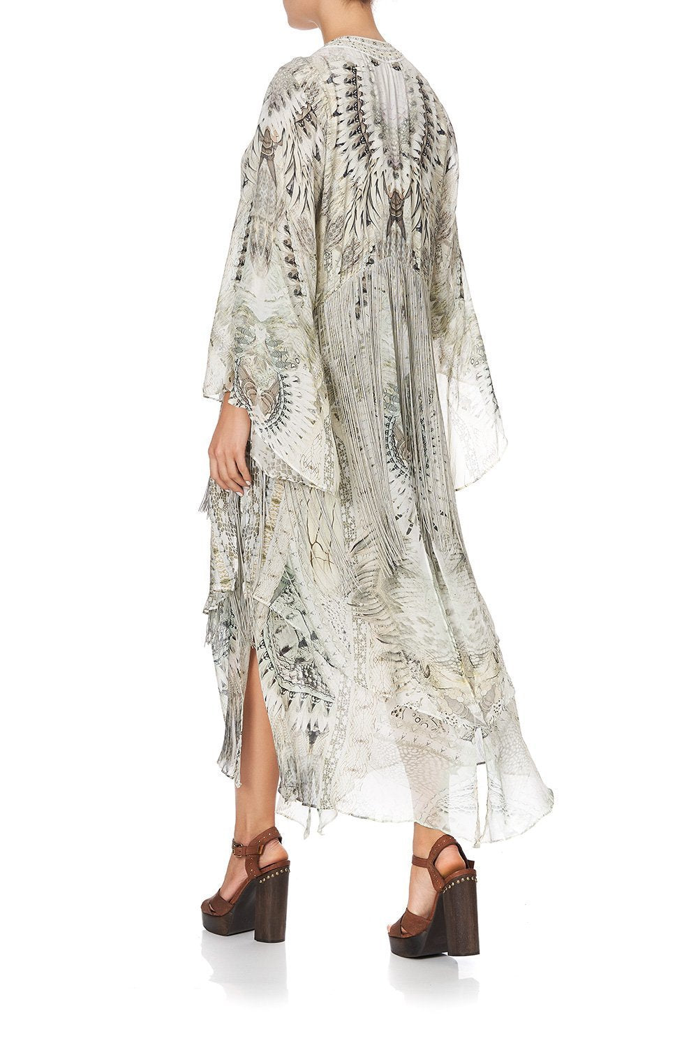 ROBE WITH DOUBLE LAYERED HEM DAINTREE DREAMING