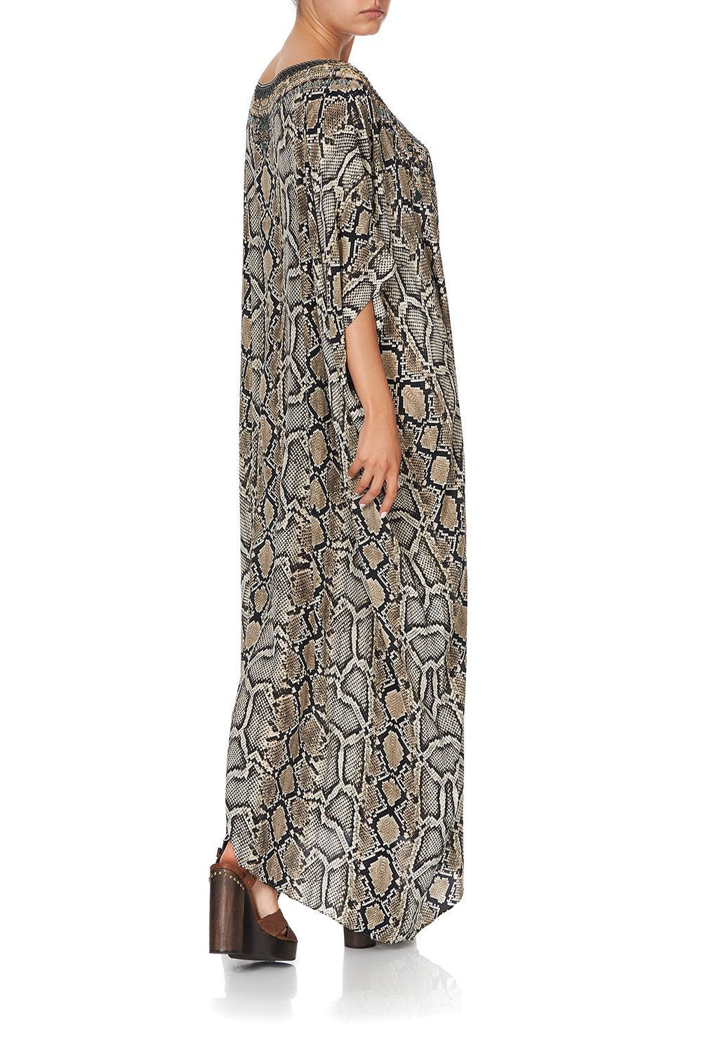 ROUND NECK KAFTAN KAKADU BOO