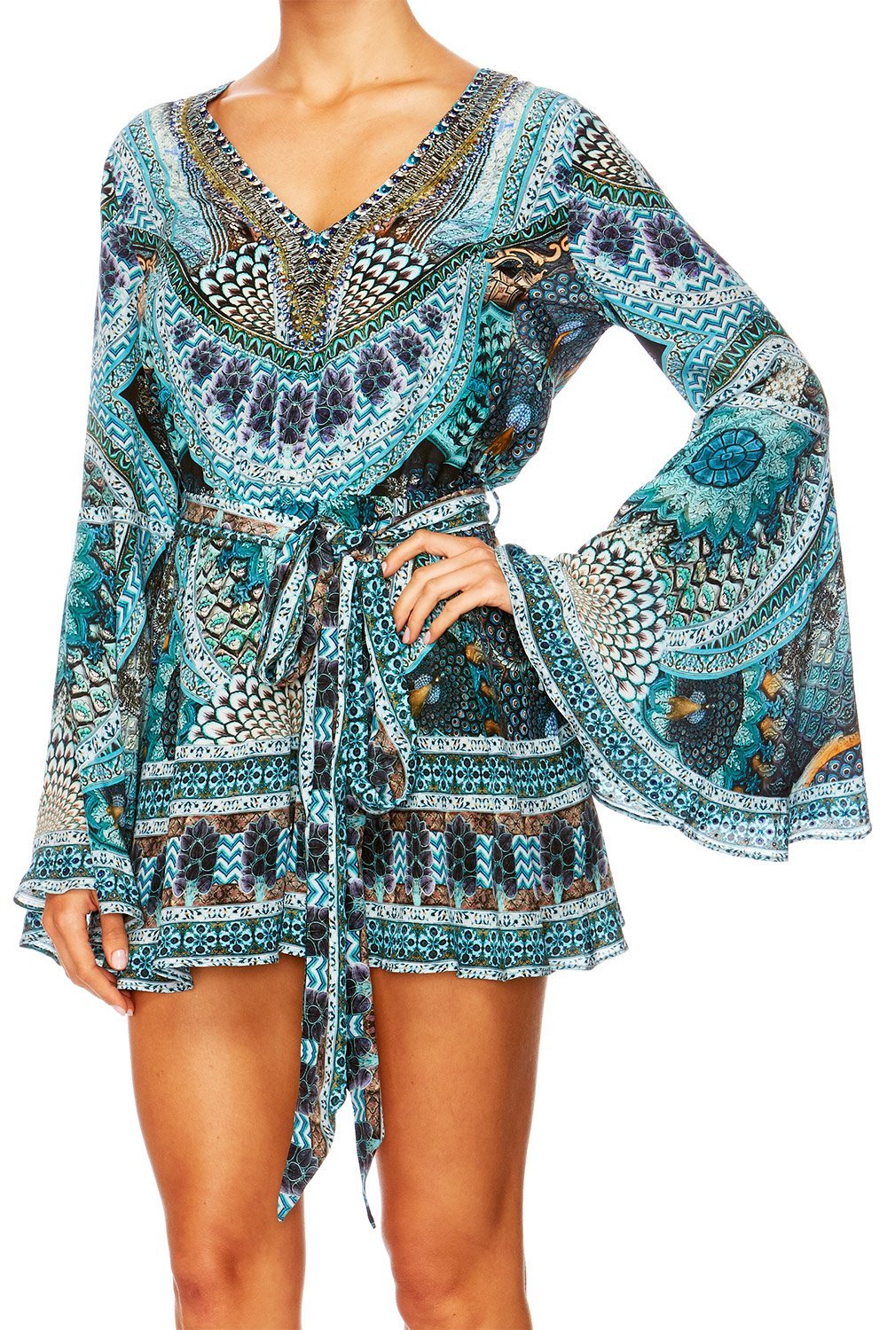 TURN ON THE CHARM WIDE SLEEVE PLAYSUIT