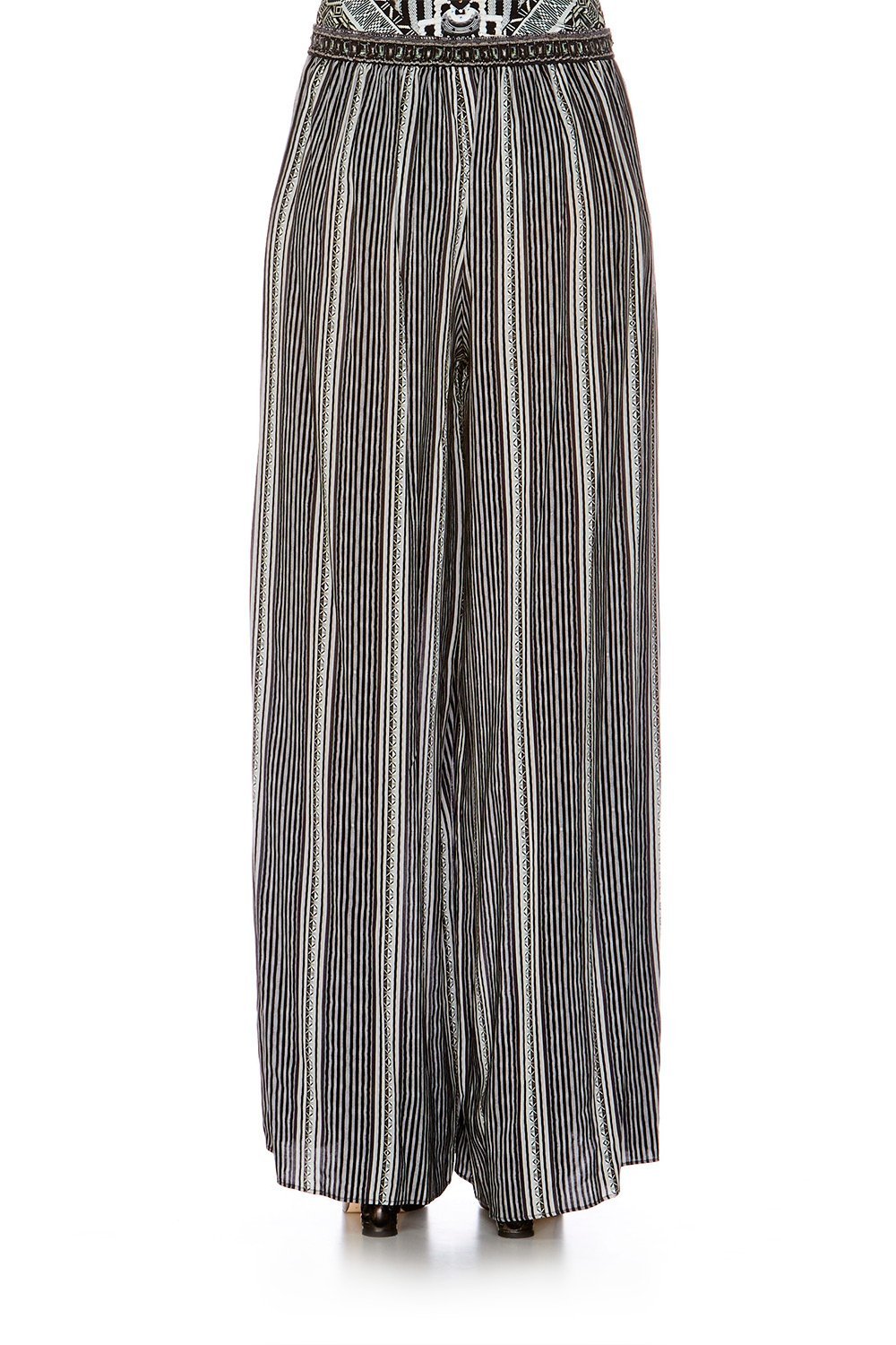 TRIBAL THEORY SPLIT PANT W DRAWSTRING WAIST