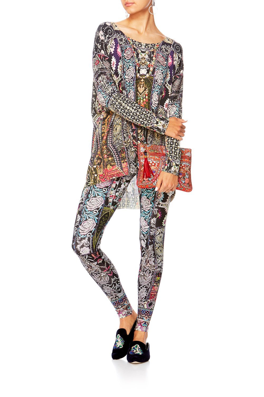 QUEEN ALIKA SMALL CANVAS CLUTCH