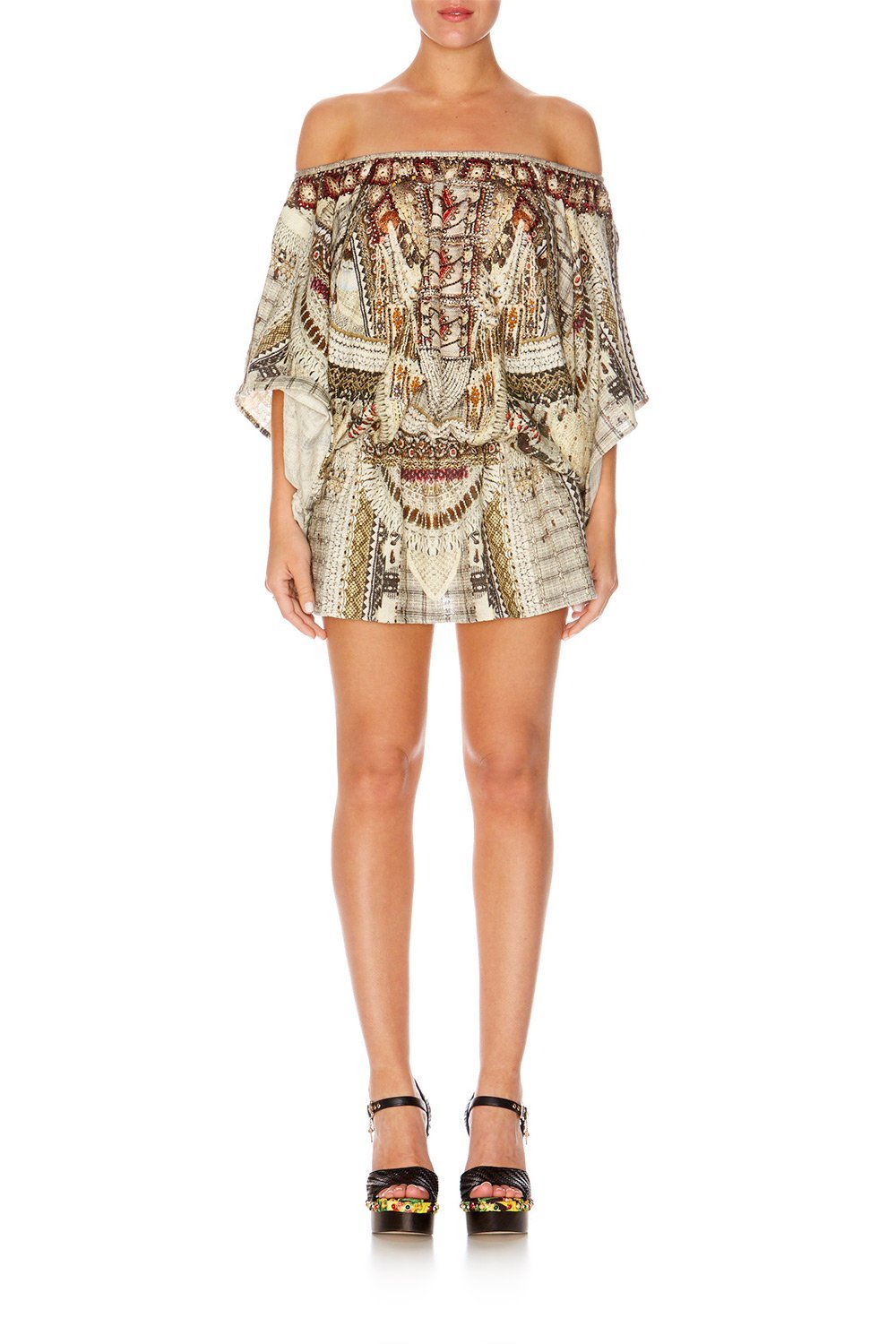 SPELL BOUND ELASTICATED WAIST SHORT DRESS